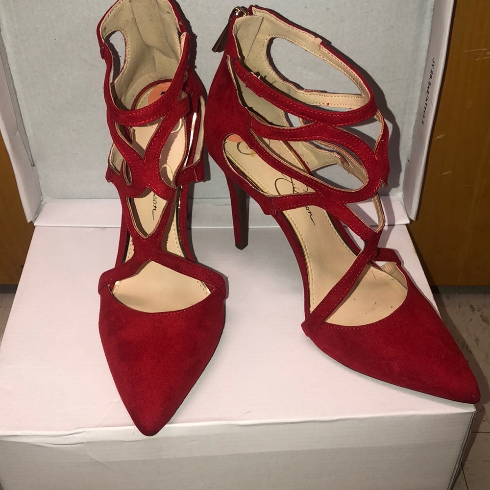 Jessica Simpson Pamira Red Stilettos